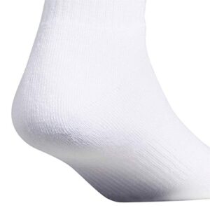 adidas Originals Trefoil Quarter Socks (6-Pair), White/Black, Large