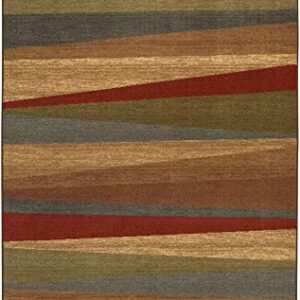 Mohawk Home Mayan Sunset Stripe 7' 6" x 10' Area Rug - Tan - Perfect for Living Room, Dining Room, Office