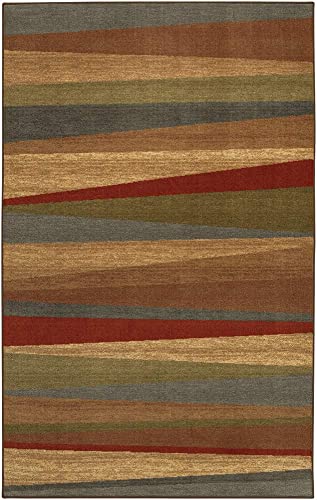 Mohawk Home Mayan Sunset Stripe 7' 6" x 10' Area Rug - Tan - Perfect for Living Room, Dining Room, Office