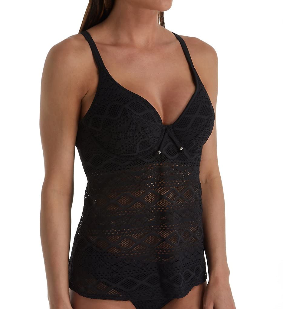 Freya Women's Standard Sundance Underwire Padded Tankini Black