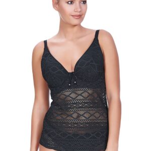 Freya Women's Standard Sundance Underwire Padded Tankini Black