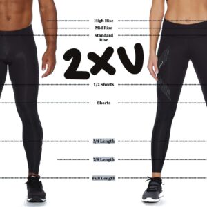 2XU Men's Core Compression Shorts, Black/Nero, Medium