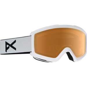 anon helix 2.0 snow goggles white with amber lens