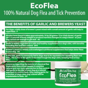 EcoFlea by ColoradoDog - all Natural Chewable Dog Treats for Flea and Tick Treatment and Prevention - 120 Count - no Chemicals, no Mess, no Collars