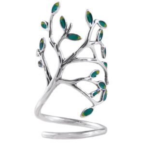 Helen de Lete Innovative The Tree Of Life Sterling Silver Open Ring