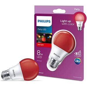 philips 60 watt equivalent red a19 medium base led 8 watt equivalent light bulb