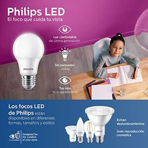 Philips 60 Watt Equivalent Red A19 Medium Base LED 8 Watt Equivalent Light Bulb