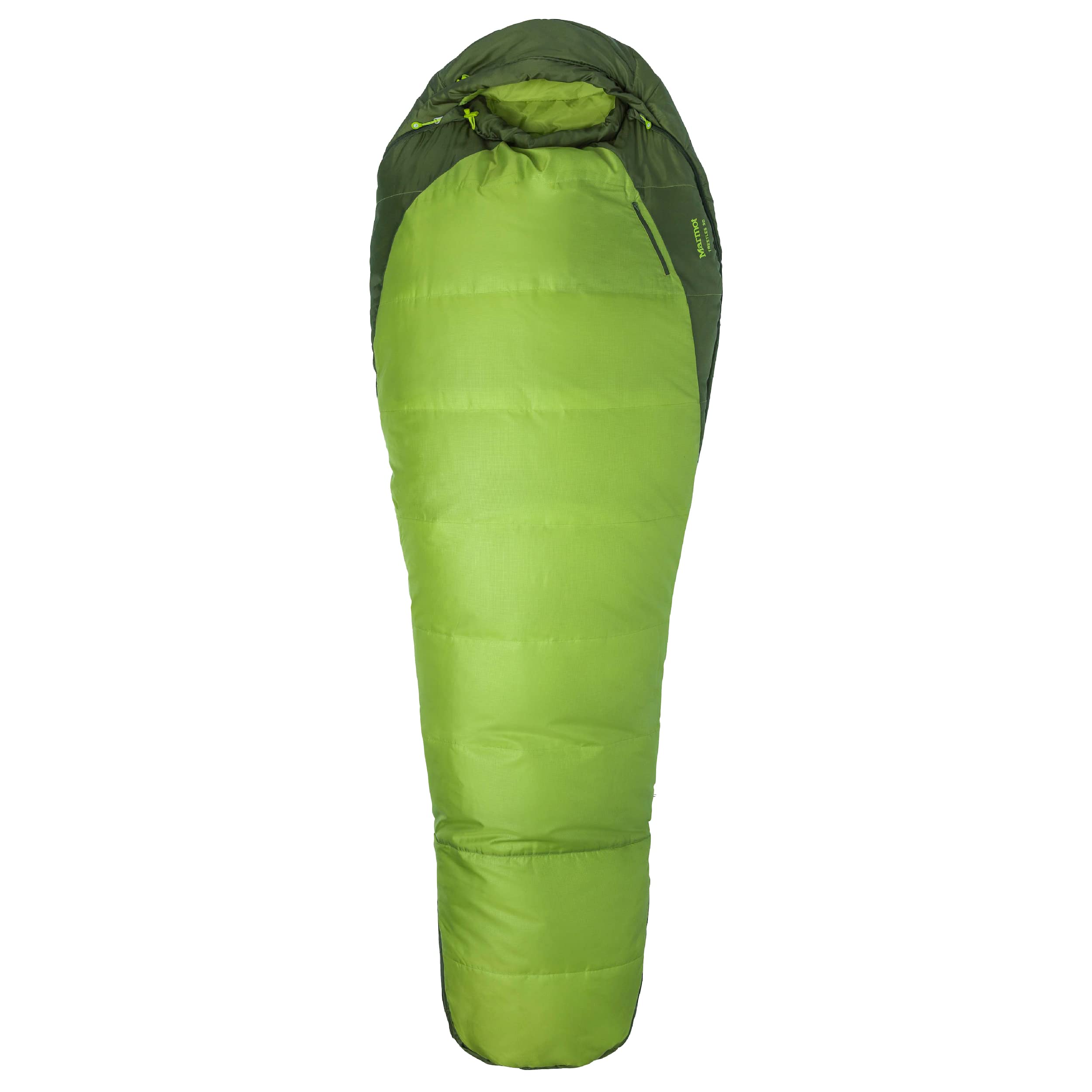 Marmot Men's Trestles 30° Sleeping Bag | Insulated, Water-Resistant, Left-Zip, Green Lichen/Greenland