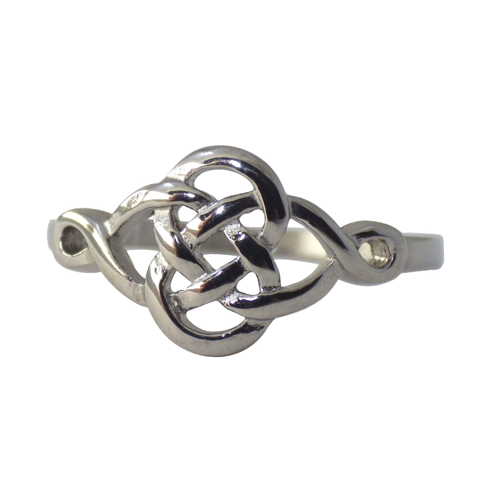 Fantasy Forge Jewelry Celtic Dara Knot Ring Womens Stainless Steel Viking Band Size 9