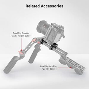 SmallRig Base Plate, Camera Baseplate with 15mm Rod Clamps, Tripod Mounting Plate for DSLR Camera Video Camera - 1775