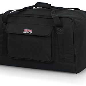 Gator Cases Heavy-Duty Speaker Tote Bag for Compact 12" Speaker Cabinets; Fits QSC K12, Yamaha DXR12 and more (GPA-TOTE12),Black