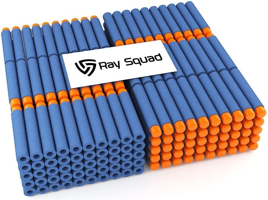 (300 Pack) Ray Squad Blue Nerf Darts, Nerf Darts Bulk - Nerf Bullet, Nerf Elite 2.0 Foam Darts, Nerf Ammo Bullets, Nerf Refill Darts, Nerf Bullets