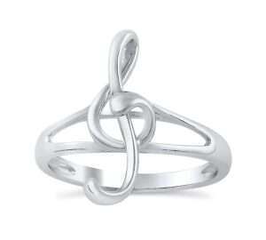 sterling silver treble clef "g clef" music symbol ring (7)