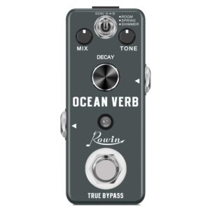 rowin ocean verb reverb digital guitar effect pedal