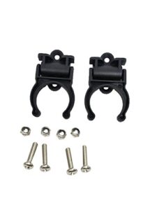 pactrade marine boat canoe kayak pair of black folding paddle clip kit