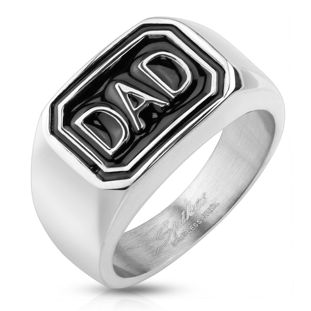 Blue Palm Jewelry - Rings DAD Casted Stainless Steel Ring Band Ring R659 (10)