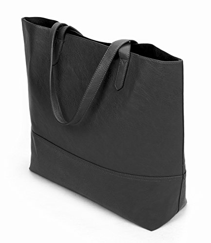 Overbrooke Large Vegan Leather Tote Bag - Womens Slouchy Shoulder Bag with Open Top