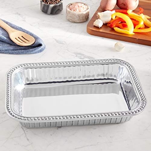 Wilton Armetale Flutes and Pearls Rectangular Baking Dish, 9-Inch-by-13-Inch