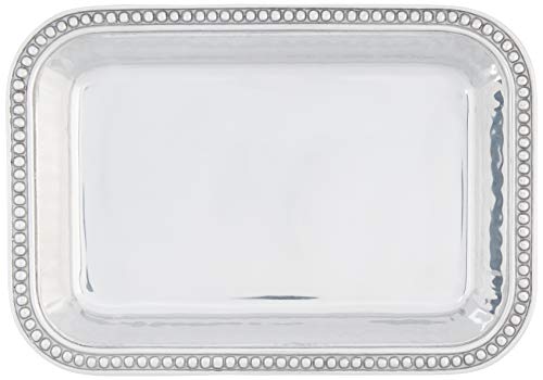 Wilton Armetale Flutes and Pearls Rectangular Baking Dish, 9-Inch-by-13-Inch