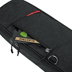 Gator Cases Transit Series Electric Guitar Gig Bag; Charcoal Black Exterior (GT-ELECTRIC-BLK)