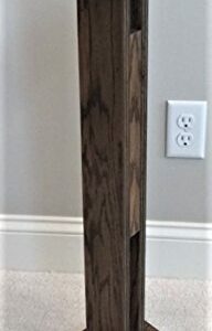 Beautiful Wood Speaker Stand Handcrafted Compatible for SONOS Five/SONOS Play 5. Made in U.S.A. Single Stand. Dark Walnut Color.