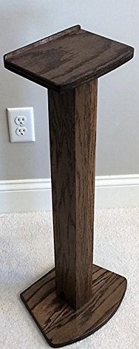 Beautiful Wood Speaker Stand Handcrafted Compatible for SONOS Five/SONOS Play 5. Made in U.S.A. Single Stand. Dark Walnut Color.