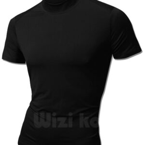 Mens Solid Short Sleeve Active Water Sports Rash-guard