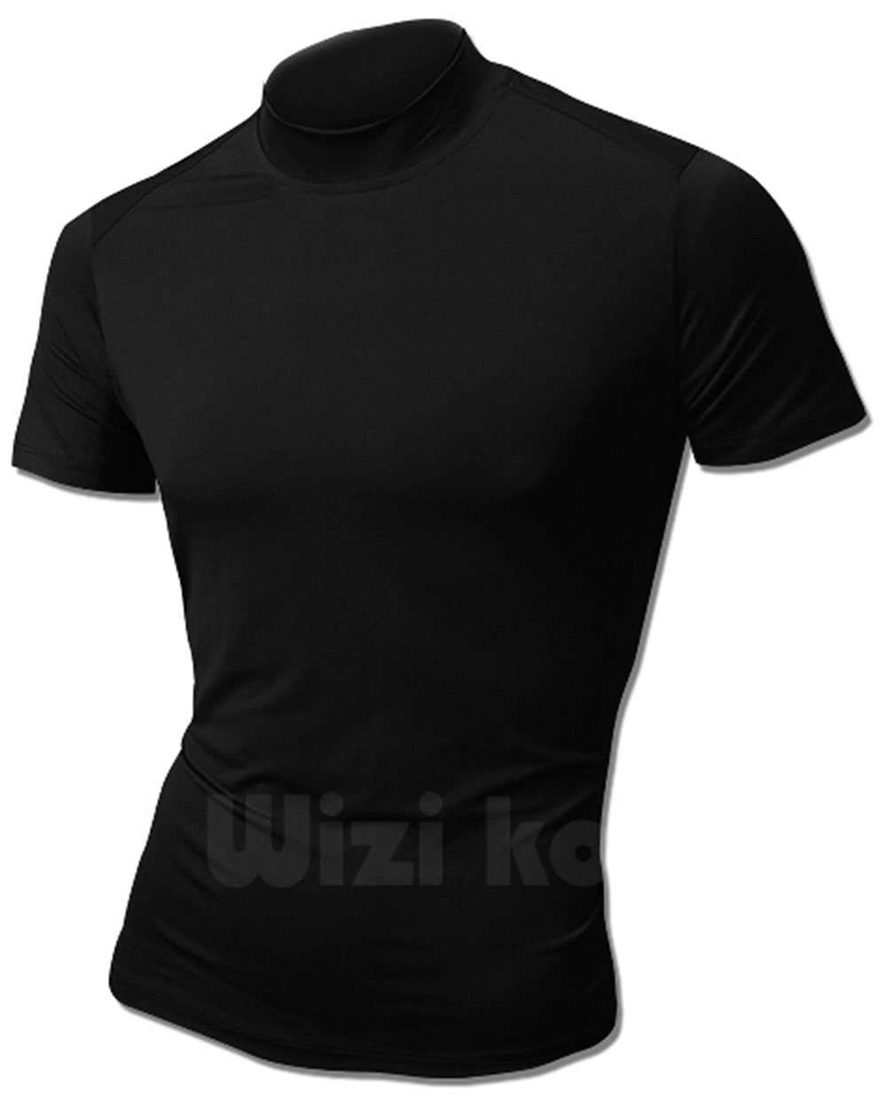 Mens Solid Short Sleeve Active Water Sports Rash-guard