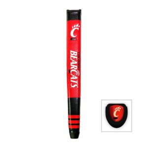 Team Golf NCAA Cincinnati Bearcats Golf Putter Grip Golf Putter Grip with Removable Gel Top Ball Marker, Durable Wide Grip & Easy to Control