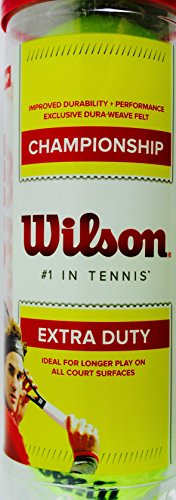 Wilson Championship Tennis Balls Extra Duty, 20 Pack (60 Balls)