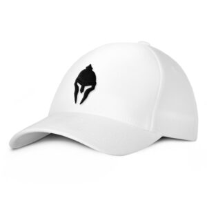 dion wear spartan warrior baseball cap men women (l/xl black on white)