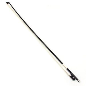 Kmise Violin Bow Stunning Fiddle Bow Carbon Fiber for Violins (4/4, Black)