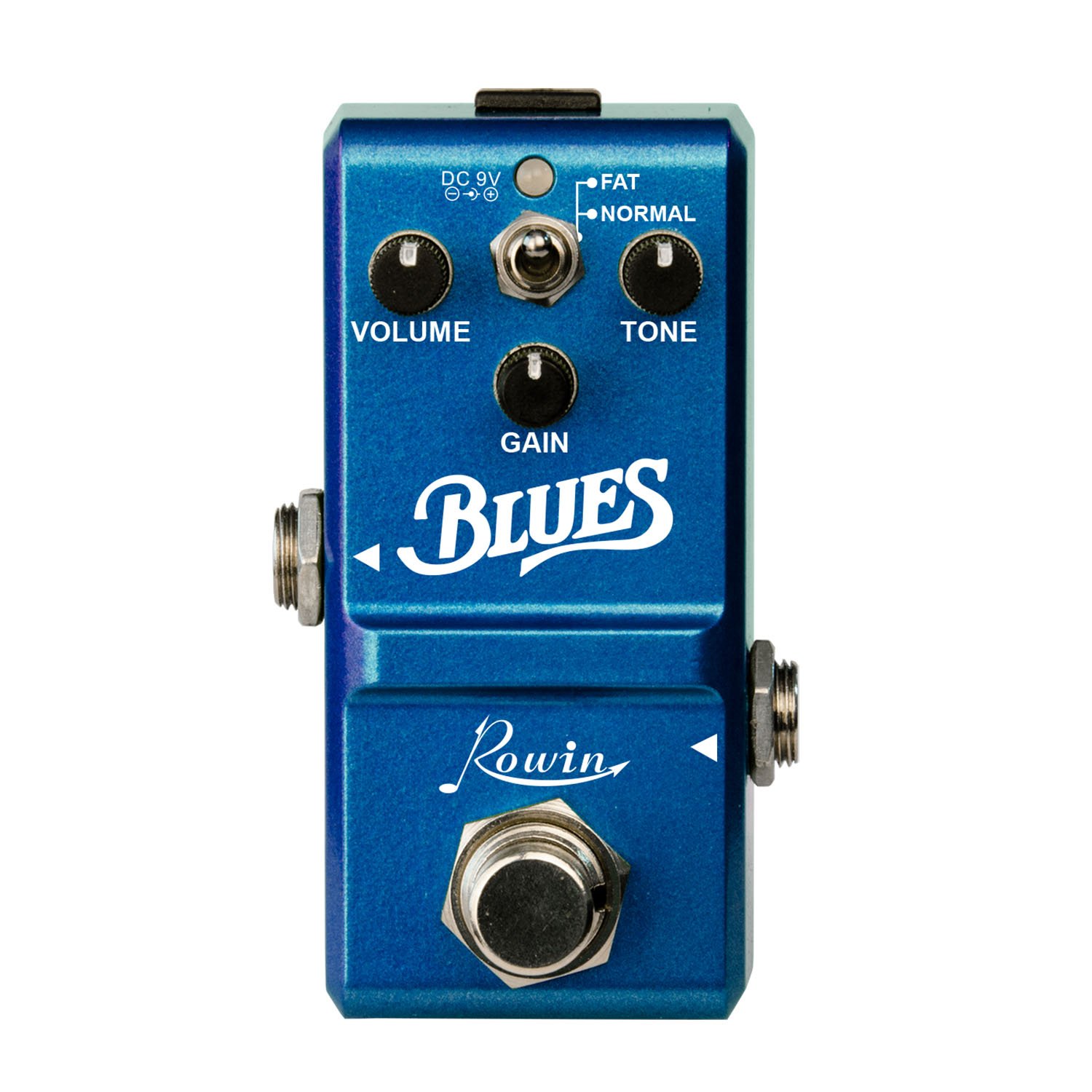 Rowin Super mini Blues Style Overdrive Pedal for Both Guitarists and Bassists