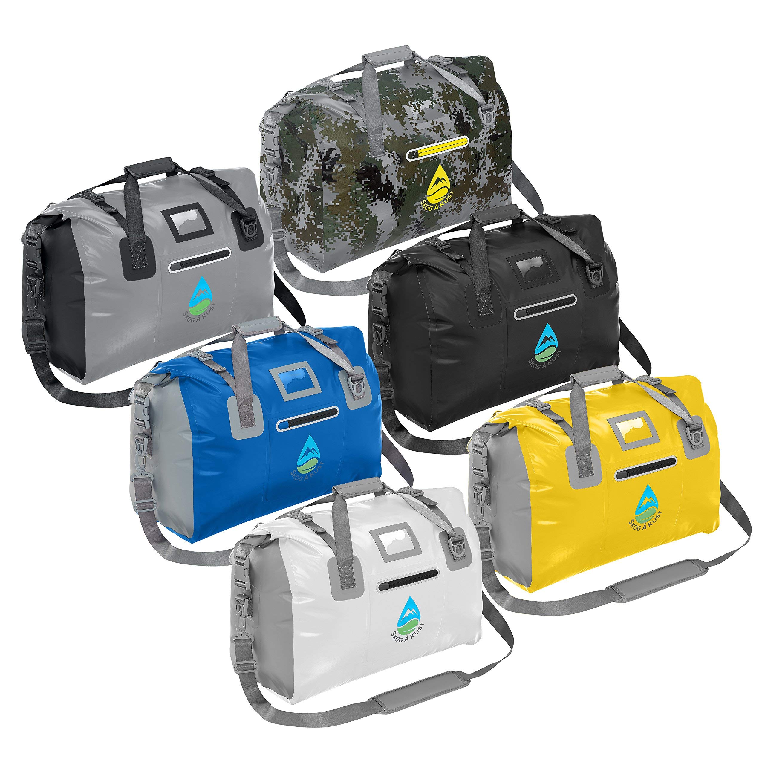 Skog Å Kust DuffelSak Waterproof Duffel Bag | 60L Yellow