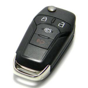 OEM 4-Button Keyless Entry Remote Flip Key Fob Compatible with 2013-2016 Ford Fusion (FCC ID: N5F-A08TAA / P/N: 164-R7986)