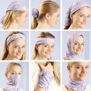 KALILY 12pcs/9pcs/6pcs Headband Bandana - Face Mask Headwear Neck Gaiter Shield Scarf olid Color