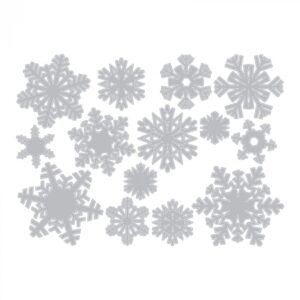 Sizzix Thinlits Die Set 661599, Paper Snowflakes, Mini by Tim Holtz, 14 Pack, One Size, Multi Color