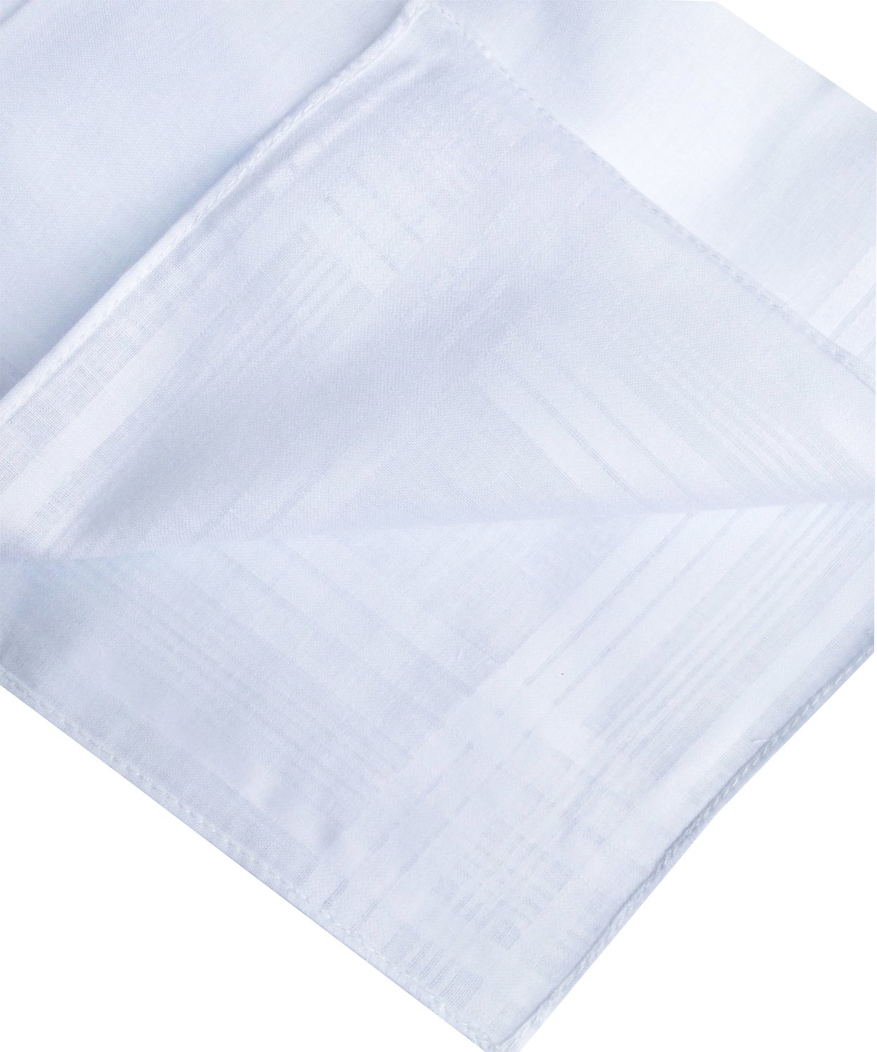 Men's Handkerchiefs 100% Cotton Solid White Hankies Set