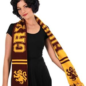 elope Harry Potter Gryffindor House Reversible Knit Scarf for Adults and Kids Standard