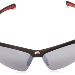 IRONMAN Men's Principle Wrap Sunglasses, Matte Black Rubberized, 71 mm