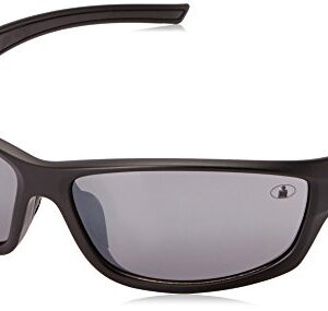 Ironman Men's Relentless Wrap Sunglasses, Matte Black, 63 mm