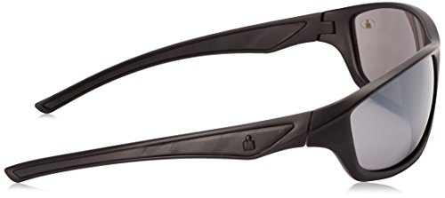 Ironman Men's Relentless Wrap Sunglasses, Matte Black, 63 mm