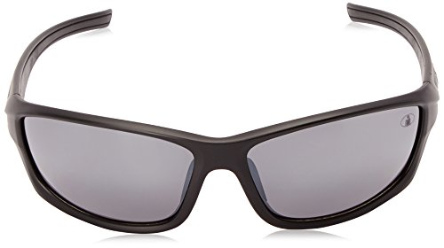 Ironman Men's Relentless Wrap Sunglasses, Matte Black, 63 mm