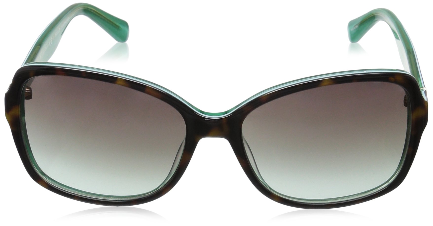 Kate Spade New York womens Ayleen Sunglasses, Havana Green/Gray Gradient Aqua, 56 mm US