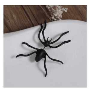 Sexy Sparkles Halloween Jewelry Spider 3D Double Sided Ear Stud Cute Earring for Women