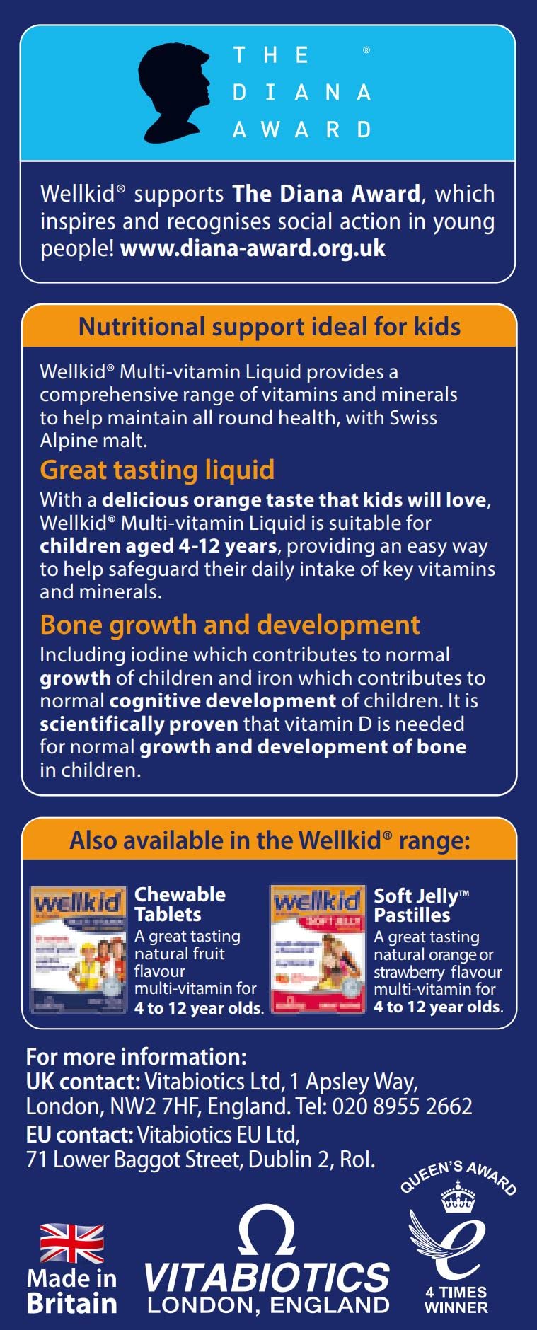 Wellkid by Vitabiotics Multi-Vitamin Liquid 150ml