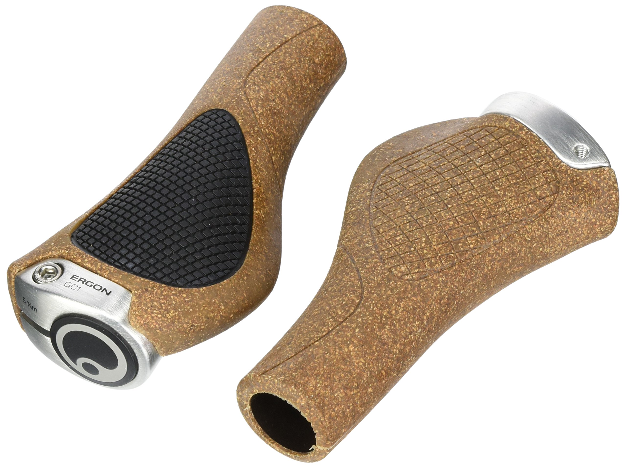 Ergon GC1 BioKork Grips: Black/Tan