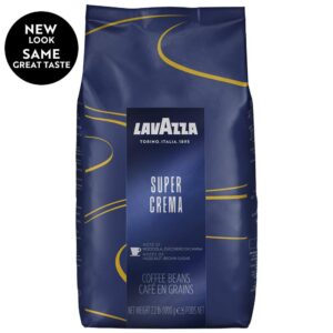 Super Crema Whole Bean Espresso Coffee, 2.2lb Bag, Vacuum-Packed