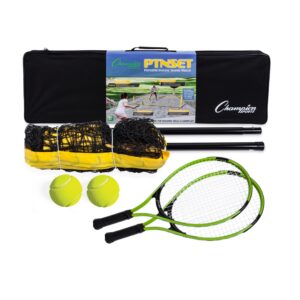 Champion Sports Portable Tennis Game: Racket, Ball and Net Set for 2 Players - 12 feet