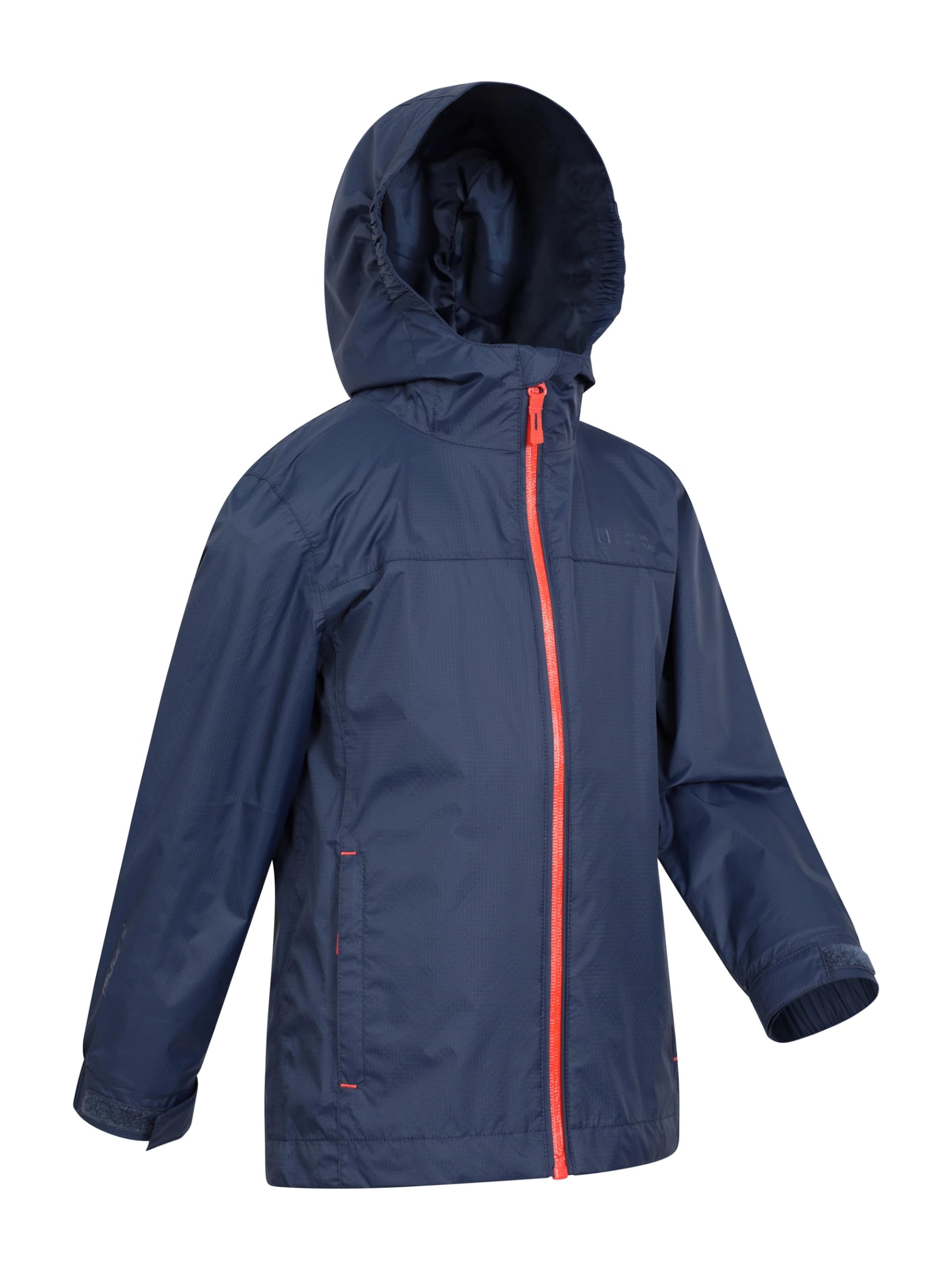 Mountain Warehouse Torrent Kids Waterproof Jacket - Rain Coat, Pockets Dark Blue 9-10 Years